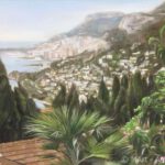 Pastellbild Monaco